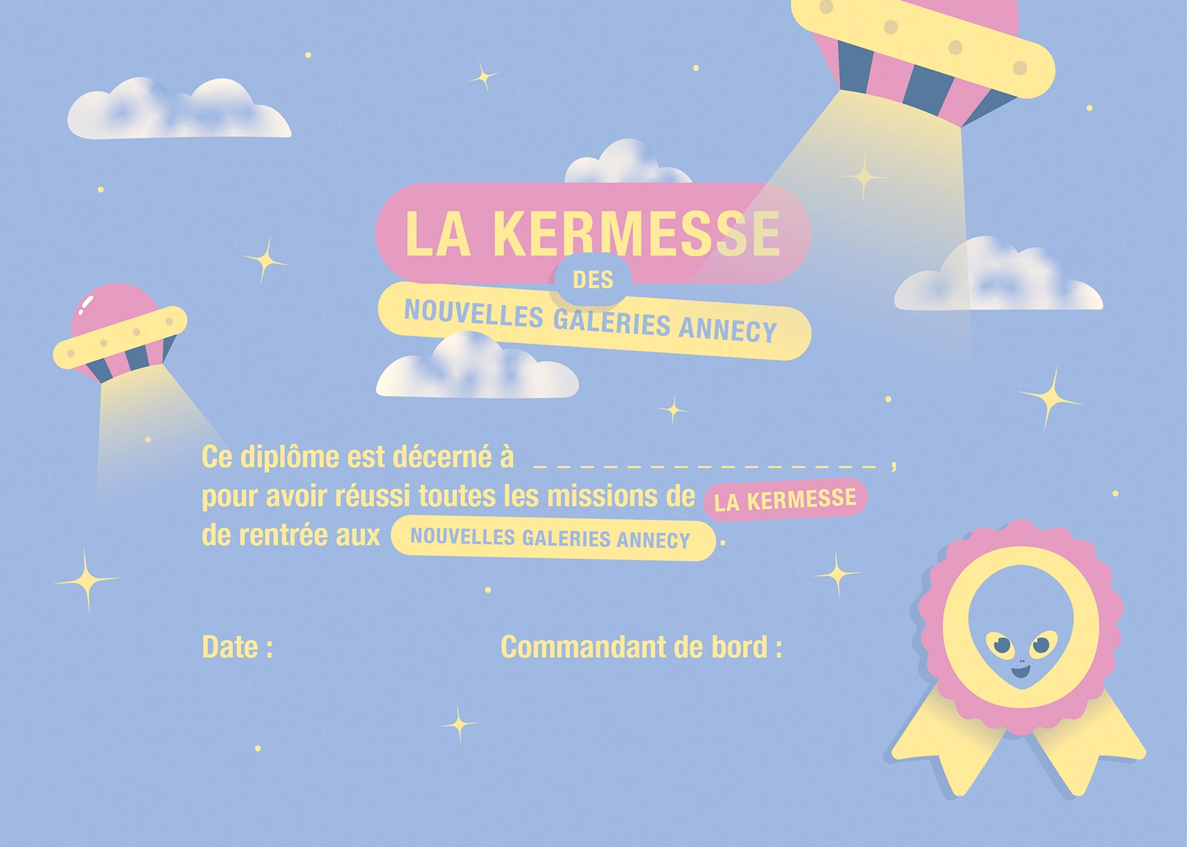 Diplôme de la Kermesse des Nouvelles Galeries Annecy