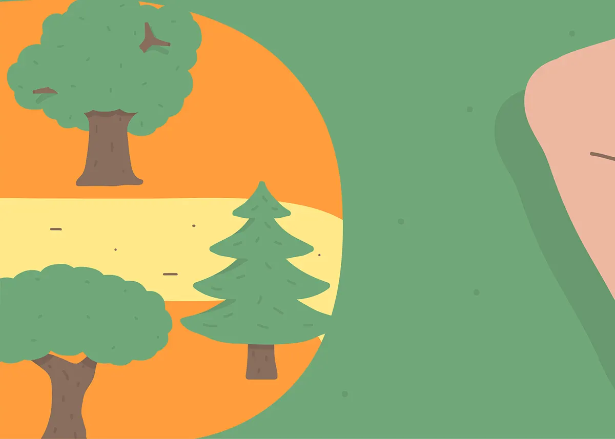 Décor forestier